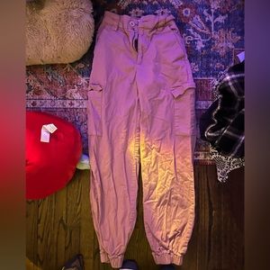 Urban outfitters xs blush pink cargos